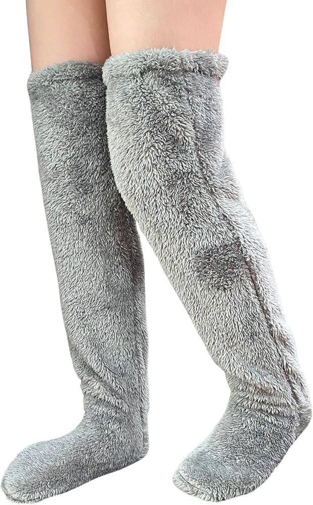 Cozy Fluffy Thigh High Socks